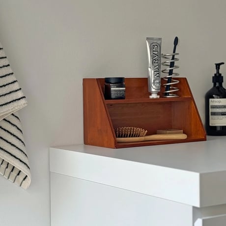 wallrack-03056　Natural Wood Slope Display Rack 29×17
