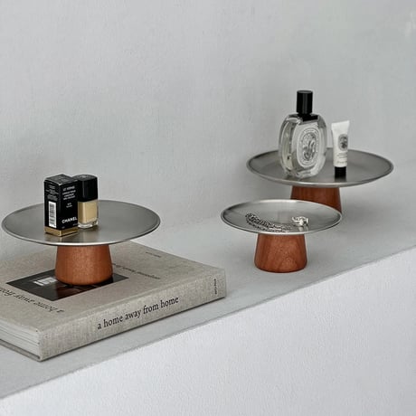 compote-03014　Stainless Steel×Wood Compote Dish