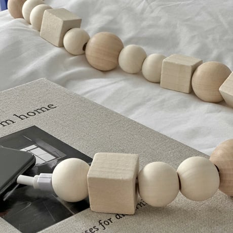 iphone-03026　Wood Parts iPhone Charging Code USB Lightning Cable