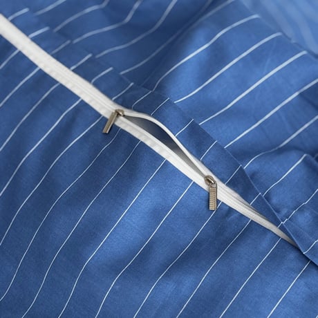 beddingsets-03095　Blue Pin Stripe Bedding Sets