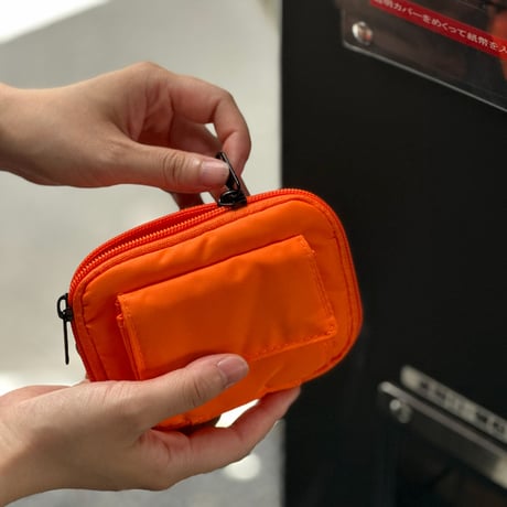 wallet-03002　Nylon ZIP Square Wallet