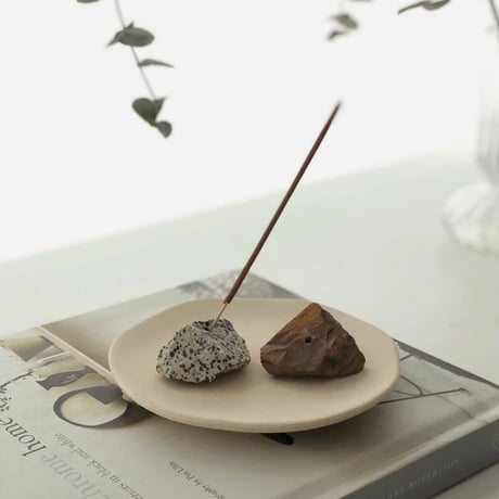 incenseholder-03042　Natural Stone Incense Holder