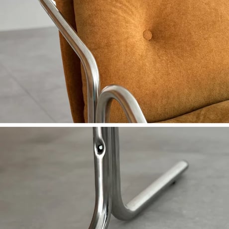 chair-03114　Stainless Sling Fabric Lounge Chair