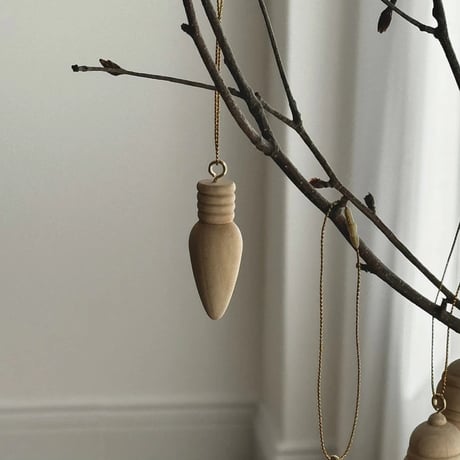 ornaments-03001　Natural Wood Christmas Ornament Tree Decoration