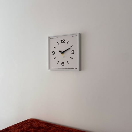 clock-03116　Black / White Color Panel Square Wall Clock Silent