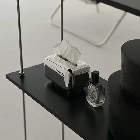tissuebox-03031　Silver Tissue Case