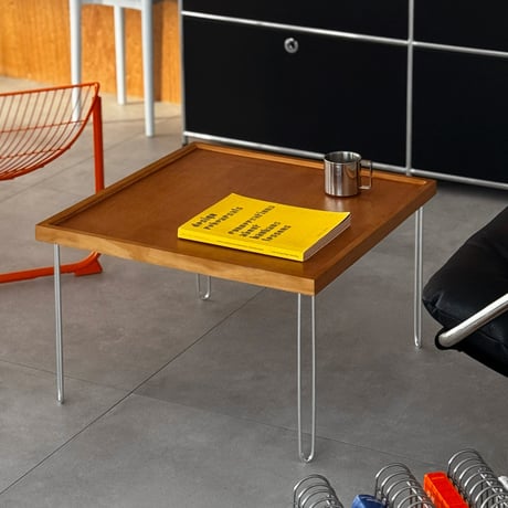 table-03220　Natural Wood Square Coffee Table 60×60cm