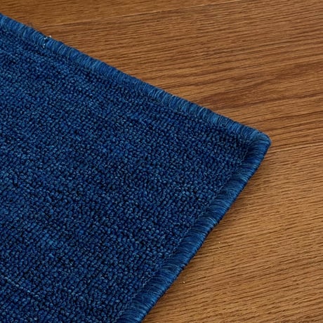 rug-03098　Blue Melange Pile Rug 100×200cm