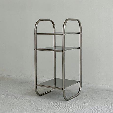 table-03158　Arch Frame Stainless Steel 3 Tier Rack Side Table
