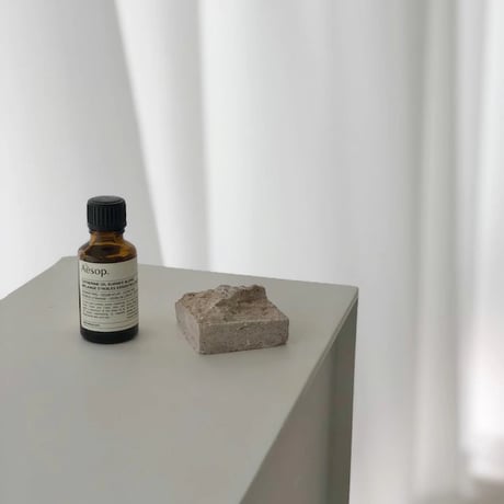 aromastone-03001　Natural Marble Travertine Aroma Stone
