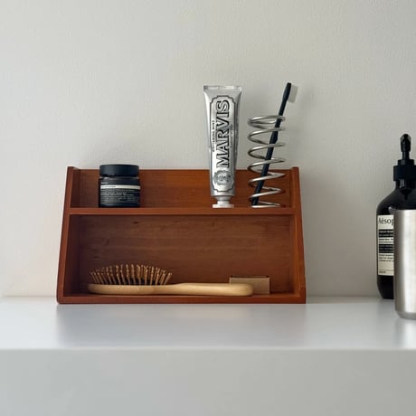 wallrack-03056　Natural Wood Slope Display Rack 29×17