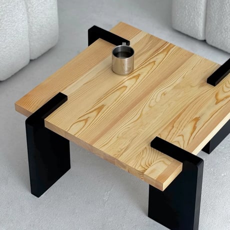 table-03201　Natural Wood Square Coffee Table 66×66
