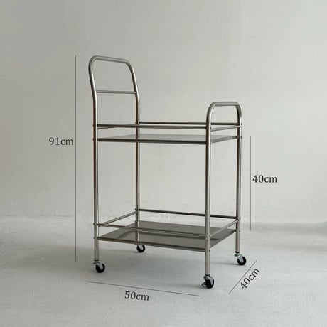 wagon-03019　Wide Stainless Steel Modular Wagon