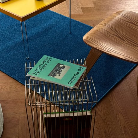 rug-03098　Blue Melange Pile Rug 100×200cm