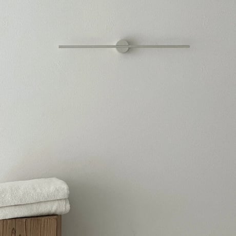 wall-03088　White Slide Line Towel Hanger 40cm/50cm