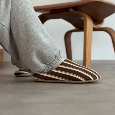 slipper-03009　Stripe Room Shoes Slippers