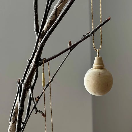ornaments-03001　Natural Wood Christmas Ornament Tree Decoration