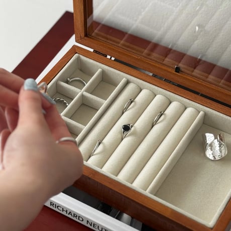 box-03067　Wood Accessory Storage Box