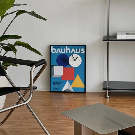 clock-03040　bauhaus Art Panel Wall Clock Silent