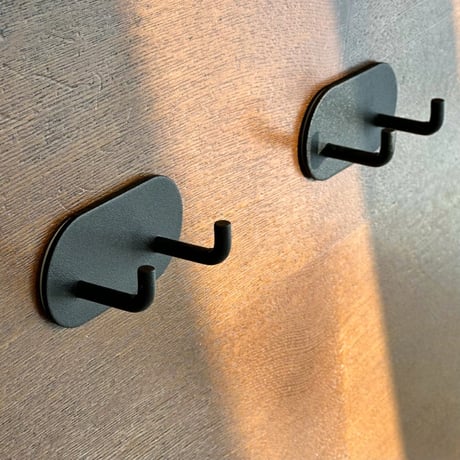 wallhook-03008　Iron J Hooks Wall Hooks/Set of 2
