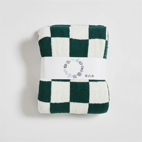 blanket-03043　Checker Bed Throw Boa Blanket 130×160