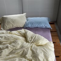 beddingsets-03124　Yellow×Purple Stripe Bedding Sets