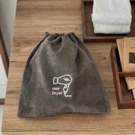 travel-03002　Velour Hair Dryer Pouch