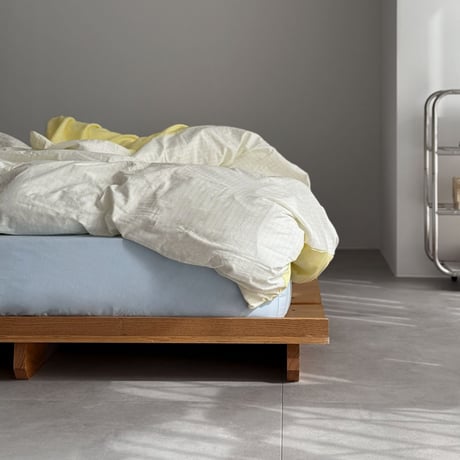 beddingsets-03155　Yellow Pencil Stripe Reversible Duvet Cover Set 【Selectable Color Sheets】