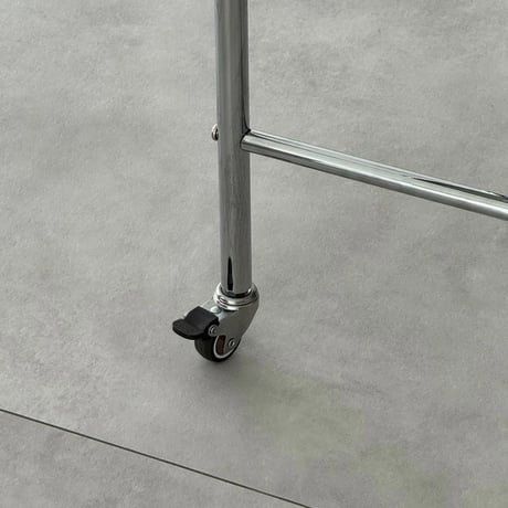 table-03192　Black Side Pocket Desk with Casters