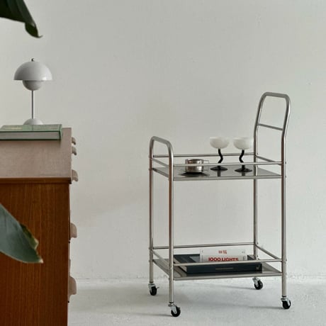 wagon-03019　Wide Stainless Steel Modular Wagon