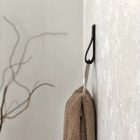 interior-03106　Leather×Metal Ring Towel Hanger