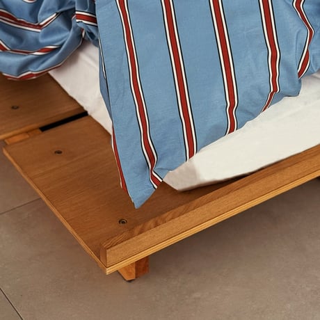 beddingsets-03141　Blue×Cream×White Stripe Bedding Sets