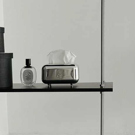 tissuebox-03031　Silver Tissue Case