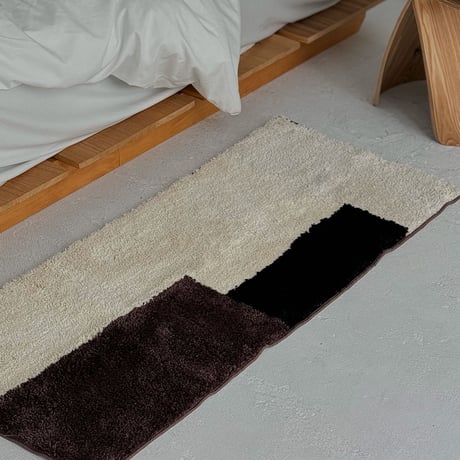rug-03087　Block Design Long Rug 50×120