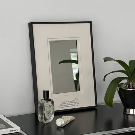 poster-03169　Black Frame Art Mirror 30×40cm