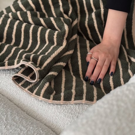blanket-03055　Striped Blanket 200×105