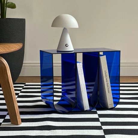 magazinerack-03035　Acrylic 3Way Magazine Rack Side Table