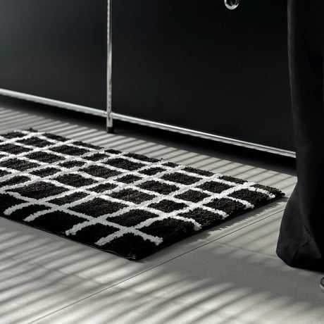 mat-03089　Grid Design Rug 50×80