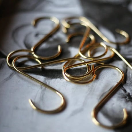 wall-03011　Brass Shooks/Set of 7