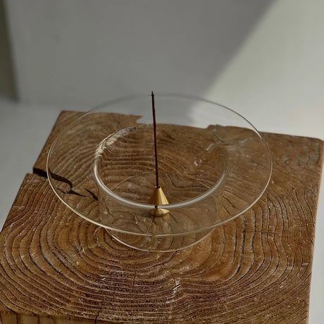 incenseholder-03030　Glass Clear Incense Holder