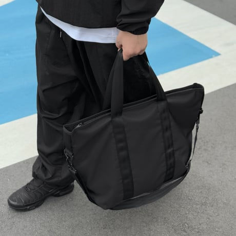 bag-03116　Waterproof GYM Black Tote Bag