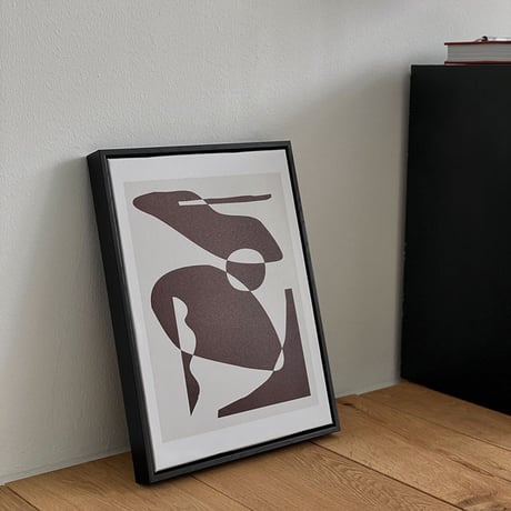 poster-03067　Uneven Art Poster With Frame 40×30