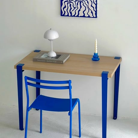 table-03129　Blue 4piece Set Clamp Iron Leg Table Leg