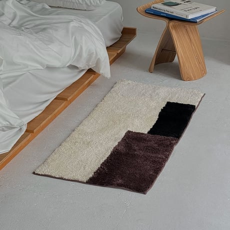 rug-03087　Block Design Long Rug 50×120
