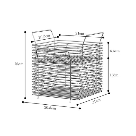 basket-03145　Stainless Stacking Basket