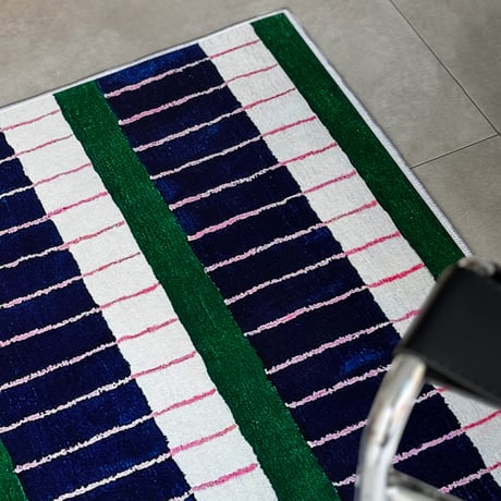 rug-03086　Multicolor Line Rug 80×120