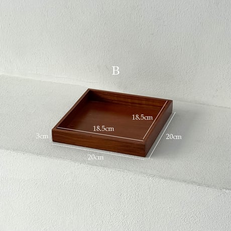 h-03009　Natural Wood Amenity Tray