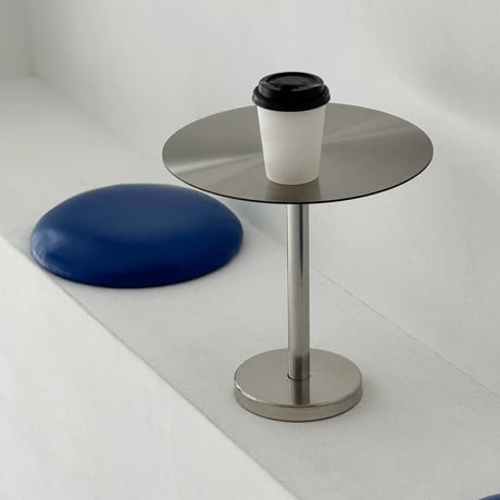 table-03183　Stainless Steel Round Mini Table