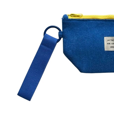 pouch-03004　Pile Fabric Pouch with Hand Strap