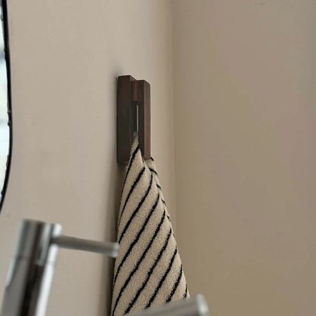 wall-03041　Natural Wood Wall Towel Hook Towel Hanger Sold Individually